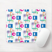 スターバスト幾何数々の色パターン マウスパッド (マウス)