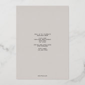 スターバスト目盛り箔招待状 箔招待状 (裏面)