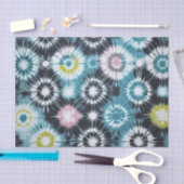 スターバスト絞り染めデザイン 薄葉紙 (クラフト)