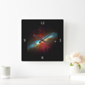 スターバスト銀河系- Messier 82 (葉巻銀河系) スクエア壁時計 (ホーム)
