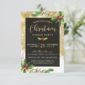 スターバスト雪片|クリスマスパーティの招待状 招待状 (スタンド正面)