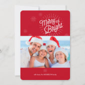 スターバスト1フォトレッドホリデーカード シーズンカード (正面)