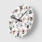 スターバスト ラウンド壁時計 (傾斜)