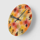 スターバスト ラウンド壁時計 (傾斜)