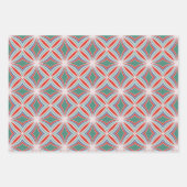 スターバスト、山、レーストラックS形クリスマス ラッピングペーパーシート (正面)