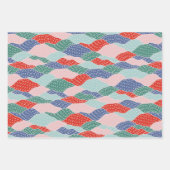 スターバスト、山、レーストラックS形クリスマス ラッピングペーパーシート (正面3)