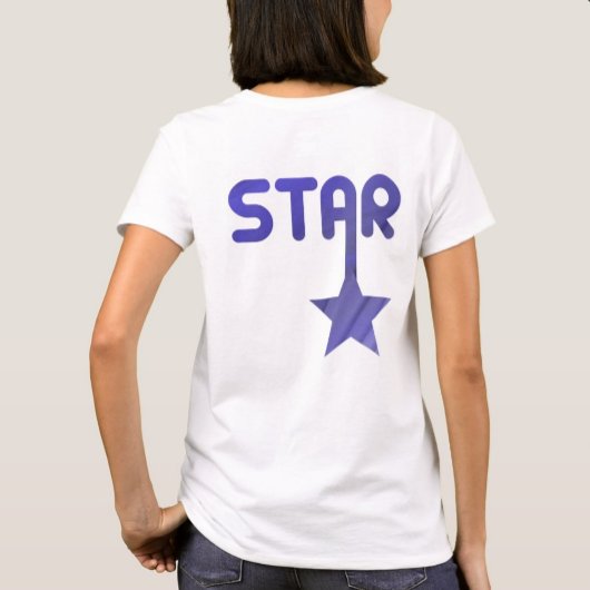 スターバックプリントTシャツ傾向抽象芸術ラベンダー Tシャツ