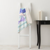 スターバッジ付き美しいパステルグラフィック シェルパブランケット (インサイチュ)