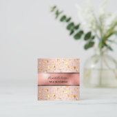 スターバラ金ゴールドエレガントビジモダンネス スクエア名刺 (スタンド正面)