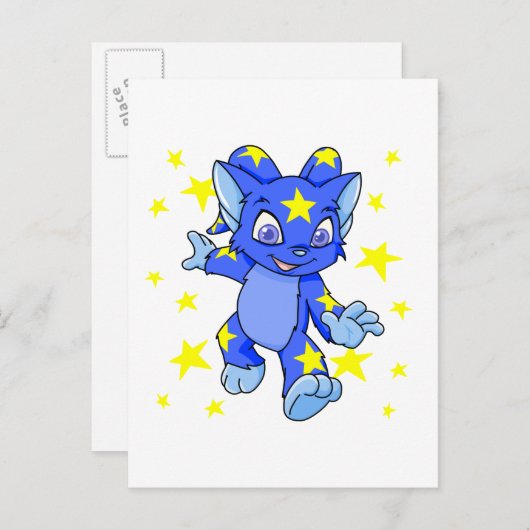 スターバーストで興奮した星空 ポストカード (正面/裏面)