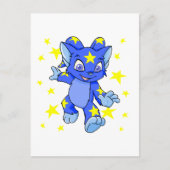 スターバーストで興奮した星空 ポストカード (正面)