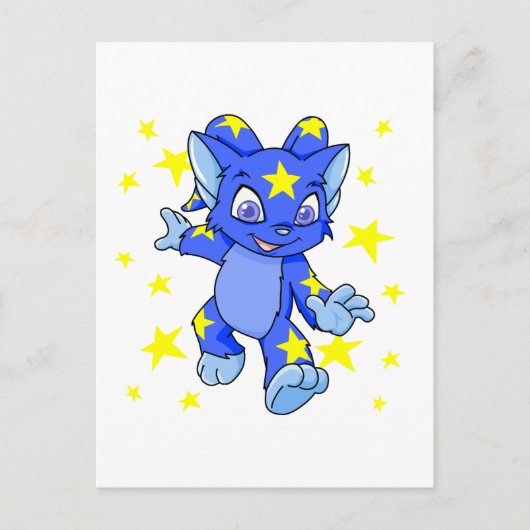 スターバーストで興奮した星空 ポストカード (正面)