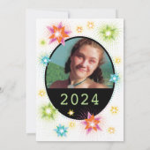 スターバースト卒業パーティー招待状 招待状 (裏面)