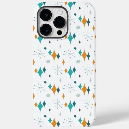 スターバースト ミッドセンチュリー モダン パターン Case-Mate iPhoneケース (裏面)