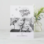 スターバースト 1 枚の写真 ホリデー カード (スタンド正面)