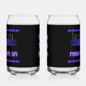 スターバー(ユダヤ教)メノラー ガラス缶 (左)