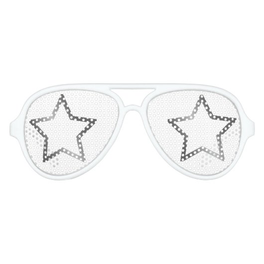 スターパワーパーティーサングラスパーティーのお願い アビエーターサングラス (正面)