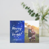 スターパーソナライズされたクリスマスカードはがき シーズンポストカード (スタンド正面)