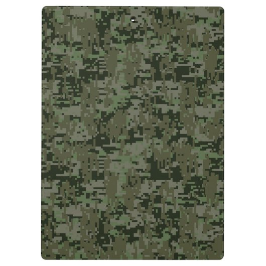 スターパーソナライズされたステンシルヴィンテージデジタル迷彩柄 クリップボード (裏面)