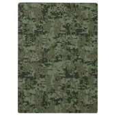 スターパーソナライズされたステンシルヴィンテージデジタル迷彩柄 クリップボード (裏面)