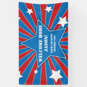 スターパーソナライズされたズとストライプの軍隊バナー 横断幕 (縦)