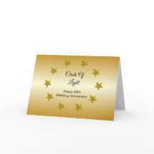 スターパーソナライズされたズ50th結婚アニバーサリーカード