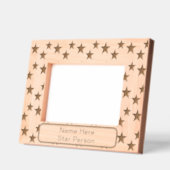 スターパーソナライズされたパターン レーザー彫刻フレーム (左)