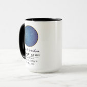 スターパーソナライズされたマップマグカップ:私たちが会った夜 マグカップ (正面左)