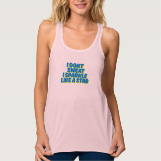 スターピンクのタンクトップみたいにキラキラする汗は出ない タンクトップ