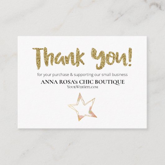 *~*スターピンク – ロゴQR AP8レビュー エンクロージャーカード (正面)