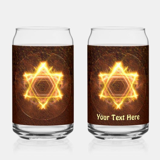 スターファイアフラクタルマーゲンDavid ガラス缶 (正面)