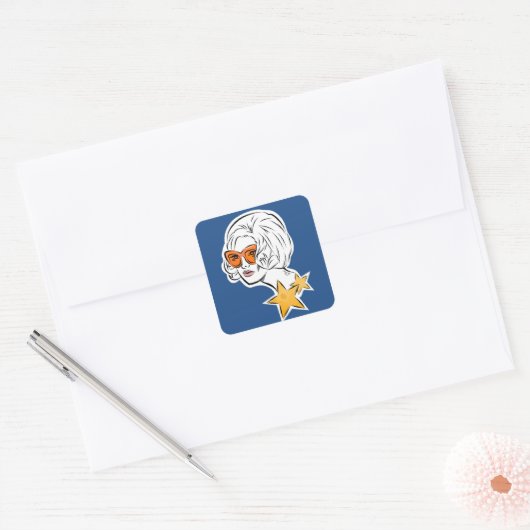 スターファッションレトロスタイルクラシックシール スクエアシール (封筒)