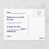 スターファンキーDo It Yourselfありがとうはがき ポストカード (裏面)