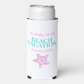 スターフィッカスタムクビーチクルーズ懇親会バケーション スリム缶クーラー (Seltzer正面)