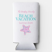 スターフィッカスタムクビーチクルーズ懇親会バケーション スリム缶クーラー (裏面)