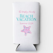 スターフィッカスタムクビーチクルーズ懇親会バケーション スリム缶クーラー (正面)