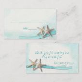 スターフィッシュおよびリボンターコイズ座席表 プレイスカード (正面/裏面)