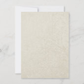 スターフィッシュとイエローリボンブライダルシャワー 招待状 (裏面)