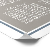 スターフィッシュとサンドドル – ビーチ結婚式席 ポスター (角)