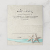 スターフィッシュとリボンアクアの座席 プレイスカード (外部開封)