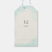 スターフィッシュとレースアクアシート ギフトタグ (正面)