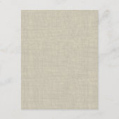 スターフィッシュとレース素朴ビーチ応答カード エンクロージャーカード (裏面)