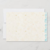 スターフィッシュと水の目的地の結婚式招待状 招待状 (裏面)