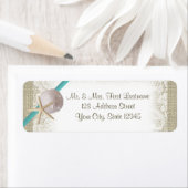 スターフィッシュと砂ドルのレース ラベル (インサイチュ)