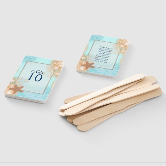 スターフィッシュはハワイの青いオレンジ色のテーブル席を泡立てる ハンドファン (組立なし)