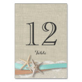 スターフィッシュアクアとピーチリボンテーブルナンバーカード テーブルナンバー (裏面)