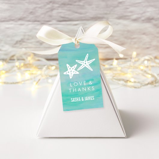 スターフィッシュアクアサンキューメッセージカード ギフトタグ