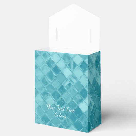 スターフィッシュアクアシーガラスのパーソナライズ フェイバーボックス (オープン)