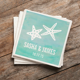 スターフィッシュアクアビーチ結婚式 スタンダードカクテルナプキン