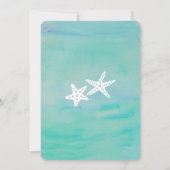スターフィッシュアクア婚約パーティ招待状 招待状 (裏面)